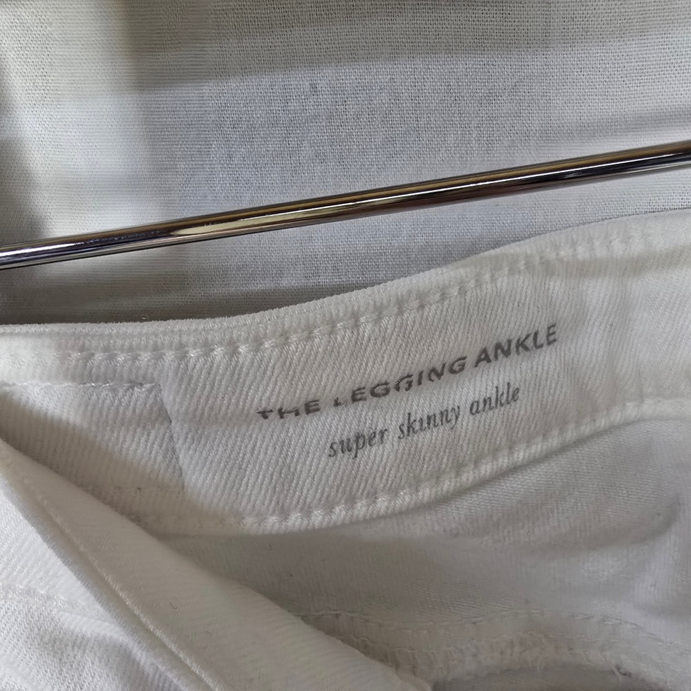 AG Adriano Goldschmied The Legging Ankle Jeans‎ 27R White Cotton Blend Skinny - Picture 3 of 8